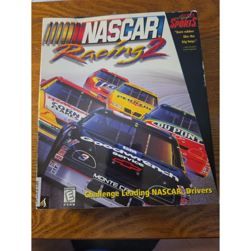 Vtg NASCAR Racing 2 Sierra Sports PC, 1998 CD-ROM Big box